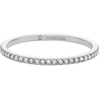Fossil Anello Ellis Pavé Acciaio Jf04687040 52 Mm — Anello