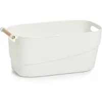 Zeller Organizzatore per il bagno, organizzatore per accessori da bagno bianco, 40 x 21,5 x 18 cm ,