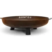 Bonfeu BonBowl Plus braciere 60 cm - Bracieri per il giardino - Focolare da esterno e braciere - Braciere con griglia opzionale di alta qualità