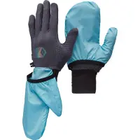 Black Diamond Deploy Wind Hood Gloves Guanti (XS, turchese)