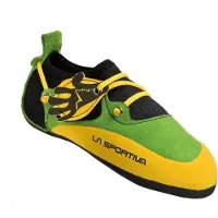 La Sportiva Kids Stickit Scarpette da arrampicata Bambini (30/31, giallo/verde/olivia)
