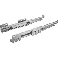 Hettich Guida sottopavimento a estrazione totale,9240898,500mm,acciaio