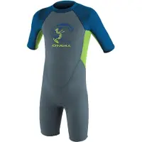 O'Neill Muta Shorty Junior A Maniche Corte Con Cerniera Posteriore Reactor Spring 2 Mm