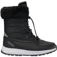 Viking Kid's Equip Warm WP Zip Scarpe invernali Bambini (37, nero)