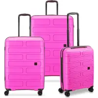 Modo By Roncato Supernova 2.0 4 ruote Set di valigie 3 pezzi rosa