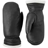 Hestra Women's Boda Mitt Guanti Donna (7, nero/grigio)