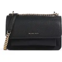 Michael Kors per donna. 30T4GC7L3T Borsa a tracolla in pelle nera con logo (OSFA), Nero, Casual