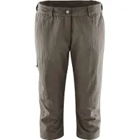 Maier Sports Women's Neckar Pantaloni 3/4 Donna (48, marrone/grigio)