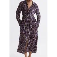 Reiss Tabitha Animal Print Midi Shirt Dress Taglia: 4 | Abiti in T-Shirt Outlet | Donna