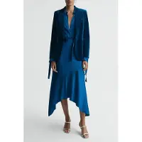 Reiss Asymmetric Midi Skirt — Dark Blue Taglia: 10 | Minigonne Outlet | Donna | Blu