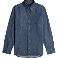 G-Star Clean Slim Shirt L/s Worn In Sea Stone Taglia: M | Camicie Casual Outlet | Uomo