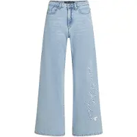 Karl Lagerfeld Disney Wide Leg Denim Pants Light Blue Denim Taglia: W29 | Pantaloni Outlet | Donna | Blu