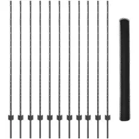 vidaXL Recinzione esagonale con pali, 25 x 1,5 m, acciaio rivestito in PVC