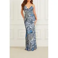 Guess Marciano By Debora Long Dress Midnight Snake Taglia: 38 | Maxi abiti Outlet | Donna