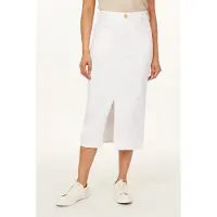 Scotch & Soda Midi Skirt Blanc De Blanc Taglia: W30 | Minigonne Outlet | Donna