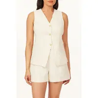 Scotch & Soda Sleeveless Woven Top White Cap Grey Taglia: S | Gilet Outlet | Donna | Bianco