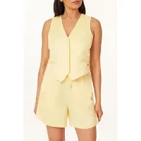 Scotch & Soda Satin Hidden Placket Vest Golden Haze Taglia: XS | Gilet Outlet | Donna | Giallo