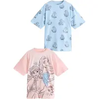 Next Camicia da notte 'Frozen' blu chiaro / rosa / nero