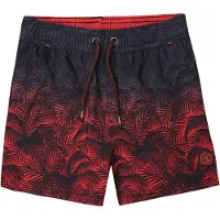 KOROSHI Pantaloncini da bagno indaco / rosso / nero