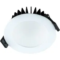 EVN-Lichttechnik EVN LED da incasso a soffitto, rotondo, bianco, IP44, 24 V CC, 8 W, 2700 K-6500 K, 850 lm, diametro di incasso 85 mm
