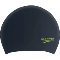 Speedo Long Hair Cap Junior Cuffia da nuoto nero/verde