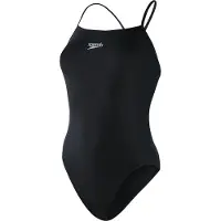 Speedo Women's Eco Endurance+ Thinstrap 1 Piece Costume intero Donna (34, nero)