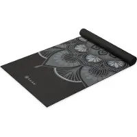 Gaiam 4 mm Classic Printed Yoga Mat Tappetino yoga (61 x 173 x 0,4 cm, grigio)