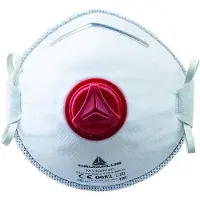 Delta Plus Maschera antipolvere FFP3 con valvola, 10 pezzi