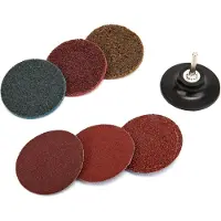 HBM set di levigatura e pulizia da 75 mm con supporto da 6 mm 7 pezzi