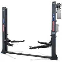 Weber Sollevatore idraulico professionale a 2 colonne da 4,2 tonnellate con sblocco elettronico nero