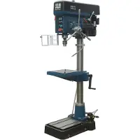HBM Trapano a Colonna Industriale a Velocità Variabile Deluxe 32 mm, 230 Volt