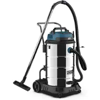 HBM Aspirapolvere da cantiere bagnato/secco 2x1200W 80L