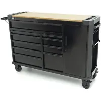 HBM Carrello portautensili 10 cassetti 147 cm nero