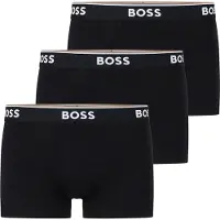 BOSS per uomo. 50475274 Confezione da 3 boxer moderni neri (XL), Nero, Homewear, Cotone