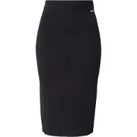 Armani Exchange per donna. 8NYN9AYMH6Z1200 Gonna midi nera (L), Nero, Casual, Viscosa