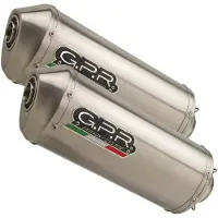 Gpr Exhaust Systems Silenziatore Omologato Slip On Satinox Dual Yamaha Tdm 850 91-01