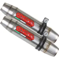 Gpr Exhaust Systems Silenziatore Omologato Slip On Deeptone Inox Dual Suzuki Gsx-r 1000 K7 07-08