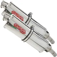 Gpr Exhaust Systems Silenziatore Omologato Slip On Trioval Dual Kawasaki Zzr 1400 06-07