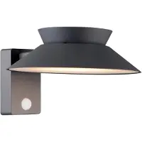 Nordlux Applique da esterno LED e a energia solare Justina, antracite, con sensore, in