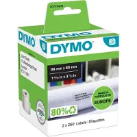 Dymo Etichetta 99012 (S0722400) - Nero su bianco (89 mm x 36 mm) 2 rotoli
