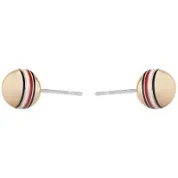 Tommy Hilfiger Bronze stud Orecchini made of steel 2780519