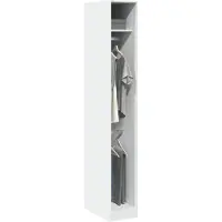 vidaXL Armadio bianco 30x50x200 cm Materiale a base di legno