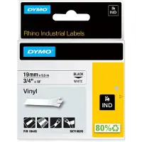 Dymo Nastro 18445 (S0718620) - Nero su bianco (19 mm)