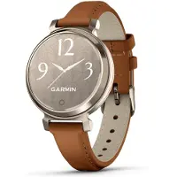 Garmin Orologio Lily 2 Classic Oro Crema Con Correa De Cuero Marrón