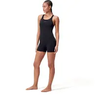 Speedo Women's Eco Endurance+ Legsuit Costume intero Donna (34, nero)