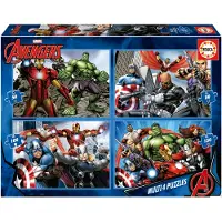 Educa Multi 4 S 50-80-100-150 Puzzle Degli Avengers