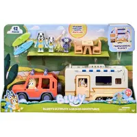 Bluey Figura Family 4wd And Caravan 90130