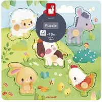 Janod Puzzle Tattile Della Fattoria
