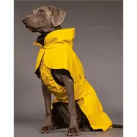 PAIKKA cane mackintosh leggero e riflettente "Visibility Raincoat Lite" giallo