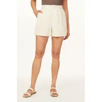 Scotch & Soda Tailored Pleat Shorts White Cap Grey Taglia: W25 | Pantaloncini Outlet | Donna | Bianco